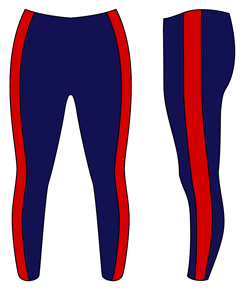 Racing Red Stripe - Custom Leggings