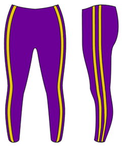 Purple with three stripes - Custom Leggings