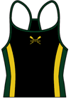 Black - Custom Strappy Singlet