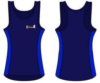 Navy - Custom Racerback Singlet