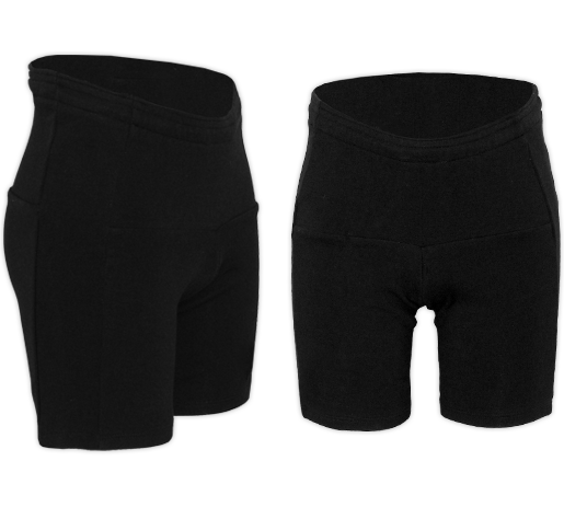 Essentials Black High Back Shorts
