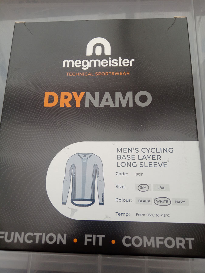 Megmeister Baseylayer Long Sleeve - White Small/Medium