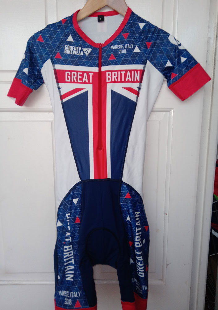 GB Cycling 2018 S/S TT Suit - Small Men's