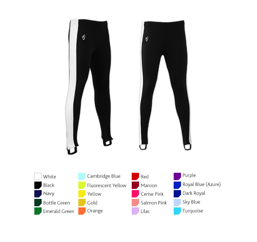Performance Black/Contrast Colour Leggings